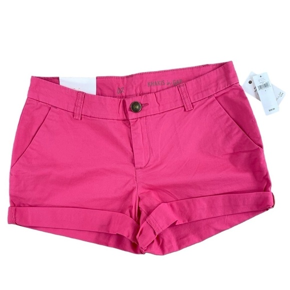 NWT Gap Women’s‎ Pink Cotton Shorts Sz 2 - Picture 1 of 10